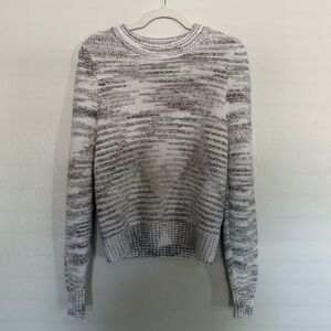 Evereve Gray and Cream Knit Sweater